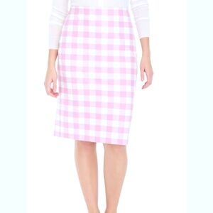 JCREW Gingham Pencil Skirt